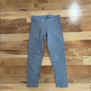 Kids' Heather Gray Pull-On Stretch Leggings 6/6X